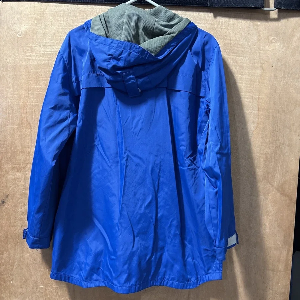 Gap Boys‎ Blue Hooded Zip Rain Jacket XXL 14-16
